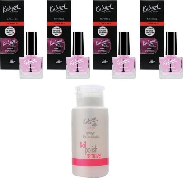 Kalyon Acı Cila 4 Adet+Pompalı Aseton 200Ml - Image 1