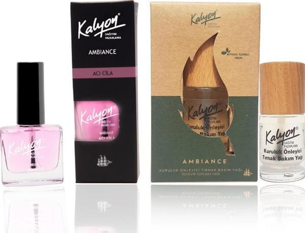 Kalyon Acı Cila + Bitkisel Kuruluk Önleyici Tırnak Bakım Yağı Kenevir Tohumu Yağı 11 ml - Image 1