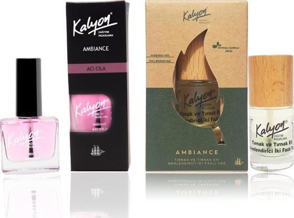 Kalyon Acı Cila + Bitkisel Tırnak ve Tırnak Eti Nemlendirici İki Fazlı Yağ 11 ml - Image 1
