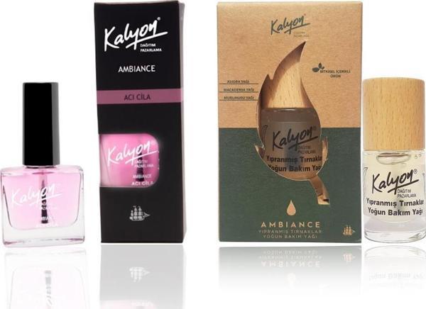 Kalyon Acı Cila + Bitkisel Yıpranmış Tırnaklar Yoğun Bakım Yağı 11 ml - Image 1