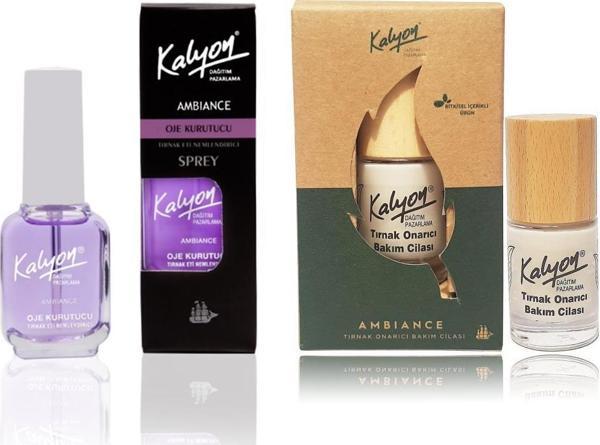 Kalyon Oje Kurutucu Sprey + Bitkisel Tırnak Onarıcı Bakım Cilası 11 ml - Image 1