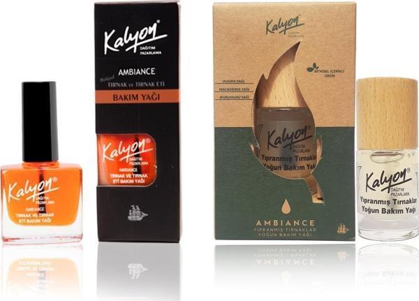 Kalyon Tırnak Bakım Yağı + Bitkisel Yıpranmış Tırnaklar Yoğun Bakım Yağı 11 ml - Image 1