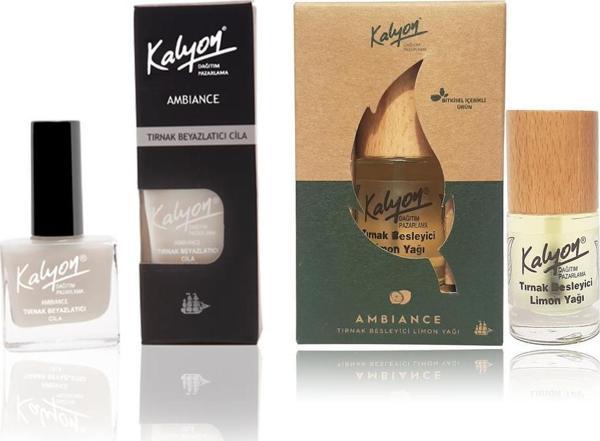 Kalyon Tırnak Beyazlatıcı Cilai + Bitkisel Tırnak Besleyici Limon Yağı 11 ml - Image 1