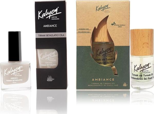 Kalyon Tırnak Beyazlatıcı Cilai + Bitkisel Tırnak ve Tırnak Eti Nemlendirici İki Fazlı Yağ 11 ml - Image 1