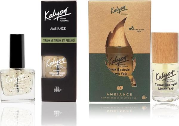 Kalyon Tırnak Eti Peelingii + Bitkisel Tırnak Besleyici Limon Yağı 11 ml - Image 1
