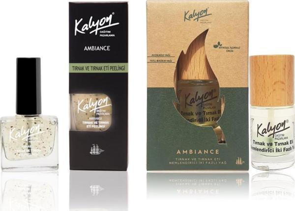 Kalyon Tırnak Eti Peelingii + Bitkisel Tırnak ve Tırnak Eti Nemlendirici İki Fazlı Yağ 11 ml - Image 1