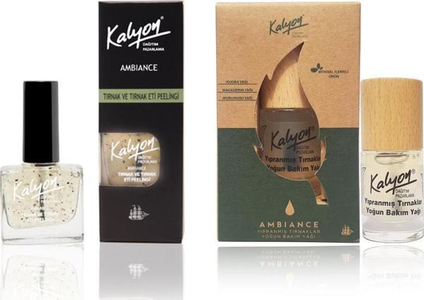 Kalyon Tırnak Eti Peelingii + Bitkisel Yıpranmış Tırnaklar Yoğun Bakım Yağı 11 ml - Image 1