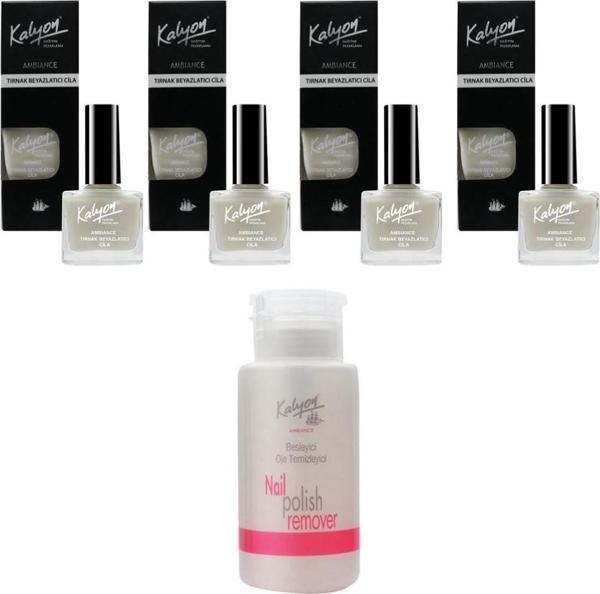 Kalyon Beyazlatıcı Cila 4 Adet+Pompalı Aseton 200Ml - Image 1