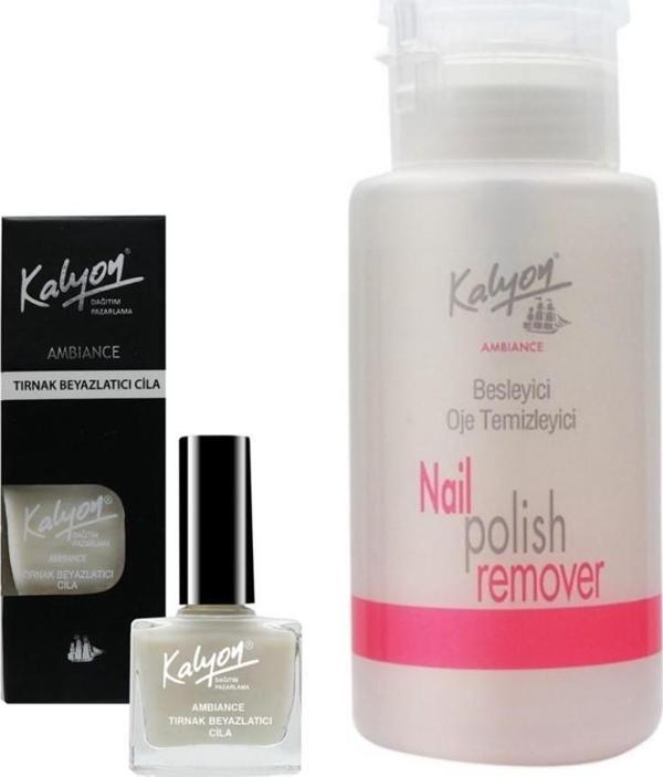 Kalyon Beyazlatıcı Cila+Pompalı Aseton 200Ml - Image 1