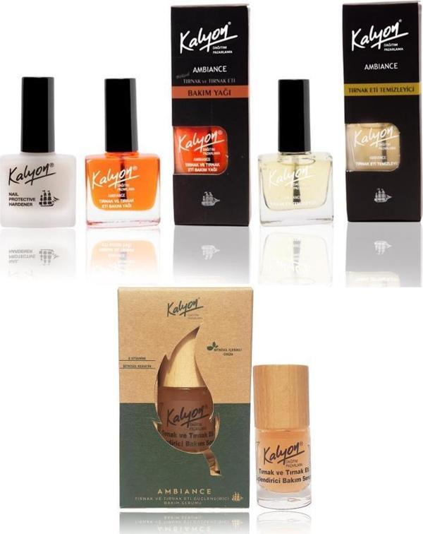 Kalyon Tırnak Sertleştirici + Bakım Yağı + Et Temizleyici + Bitkisel Tırnak ve Tırnak Eti Güçlendirici Bakım Serumu 11  - Image 1