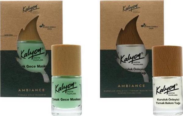 Kalyon Bitkisel Kuruluk Önleyici Tırnak Bakım Yağı Kenevir Tohumu Yağı 11 Ml+Tırnak Gece Maskesi 11 Ml - Image 1