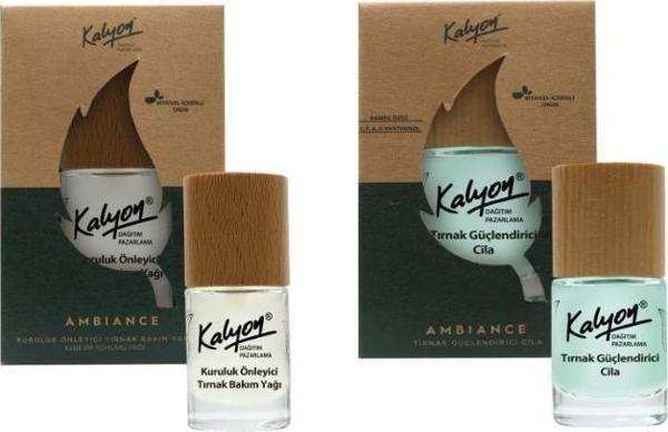 Kalyon Bitkisel Tırnak Güçlendirici Cila 11 Ml+Kuruluk Önleyici Tırnak Bakım Yağı Kenevir Tohumu Yağı 11 Ml - Image 1