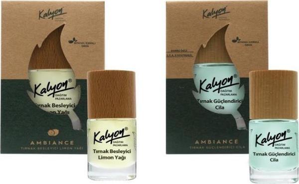 Kalyon Bitkisel Tırnak Güçlendirici Cila 11 Ml+Tırnak Besleyici Limon Yağı 11 Ml - Image 1