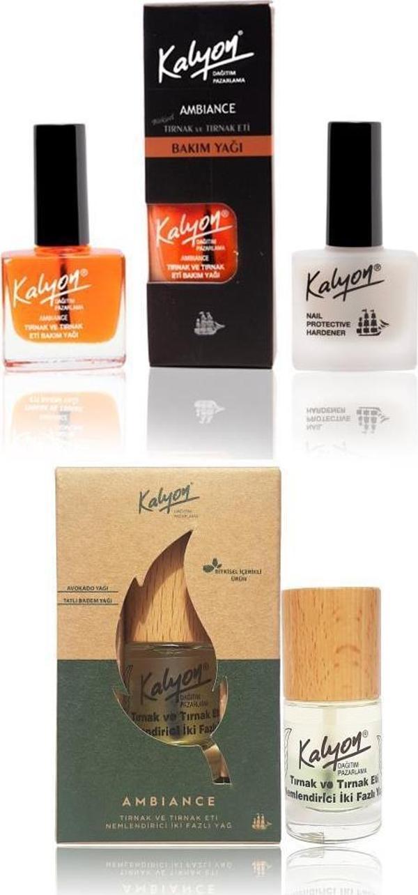 Kalyon Tırnak Sertleştirici + Bakım Yağı + Bitkisel Tırnak ve Tırnak Eti Nemlendirici İki Fazlı Yağ 11 ml - Image 1