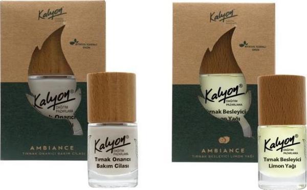 Kalyon Bitkisel Tırnak Onarıcı Bakım Cilası 11 Ml+Tırnak Besleyici Limon Yağı 11 Ml - Image 1