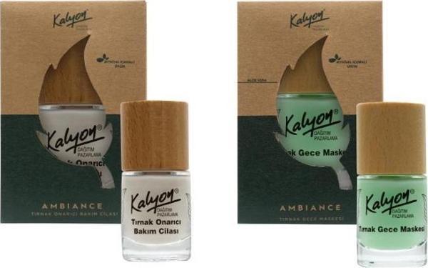 Kalyon Bitkisel Tırnak Onarıcı Bakım Cilası 11 Ml+Tırnak Gece Maskesi 11 Ml - Image 1