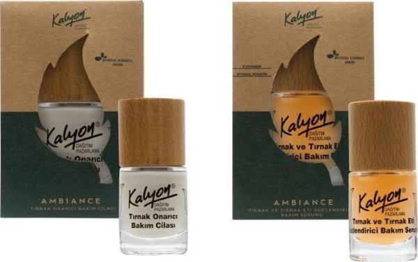 Kalyon Bitkisel Tırnak Onarıcı Bakım Cilası 11 Ml+Tırnak ve Tırnak Eti Güçlendirici Bakım Serumu 11 Ml - Image 1