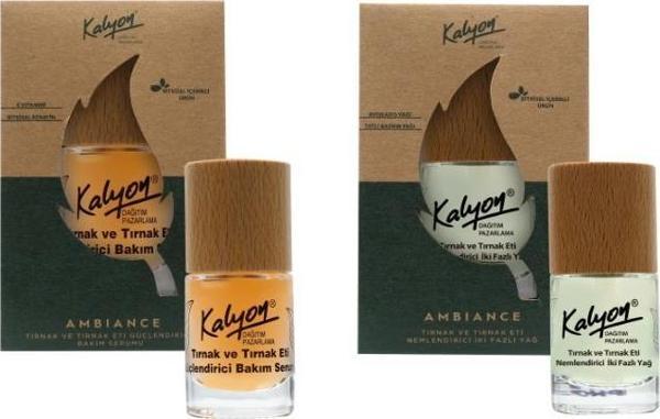 Kalyon Bitkisel Tırnak ve Tırnak Eti Nemlendirici İki Fazlı Yağ 11 Ml+Tırnak ve Tırnak Eti Güçlendirici Bakım Serumu 11  - Image 1