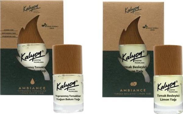 Kalyon Bitkisel Yıpranmış Tırnaklar Yoğun Bakım Yağı 11 Ml+Tırnak Besleyici Limon Yağı 11 Ml - Image 1