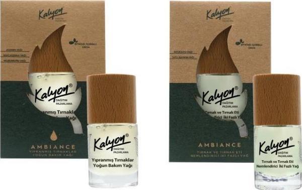 Kalyon Bitkisel Yıpranmış Tırnaklar Yoğun Bakım Yağı 11 Ml+Tırnak ve Tırnak Eti Nemlendirici İki Fazlı Yağ 11 Ml - Image 1
