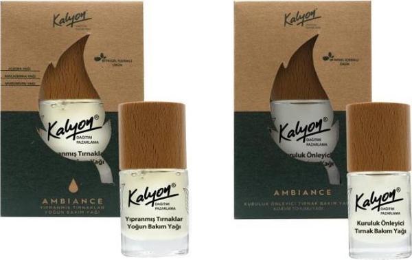 Kalyon Bitkisel Yıpranmış Tırnaklar Yoğun Bakım Yağı 11ml+Kuruluk Önleyici Tırnak Bakım Yağı Kenevir Tohumu Yağı 11 Ml - Image 1