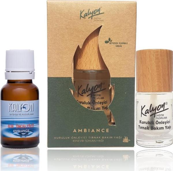 Kalyon Oje Çözücü + Bitkisel Kuruluk Önleyici Tırnak Bakım Yağı Kenevir Tohumu Yağı 11 ml - Image 1
