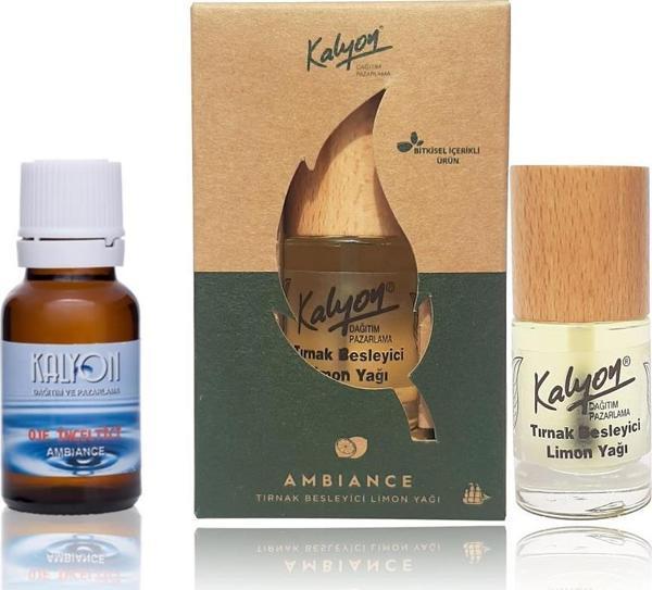 Kalyon Oje Çözücü + Bitkisel Tırnak Besleyici Limon Yağı 11 ml - Image 1