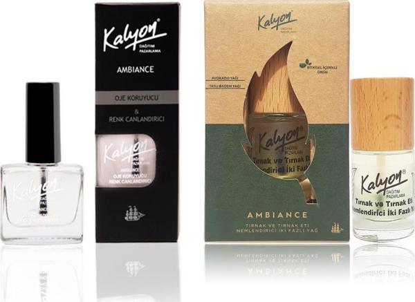 Kalyon Oje Koruyucu + Bitkisel Tırnak ve Tırnak Eti Nemlendirici İki Fazlı Yağ 11 ml - Image 1