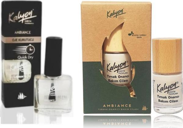 Kalyon Oje Kurutucu Fırçalı + Bitkisel Tırnak Onarıcı Bakım Cilası 11 ml - Image 1