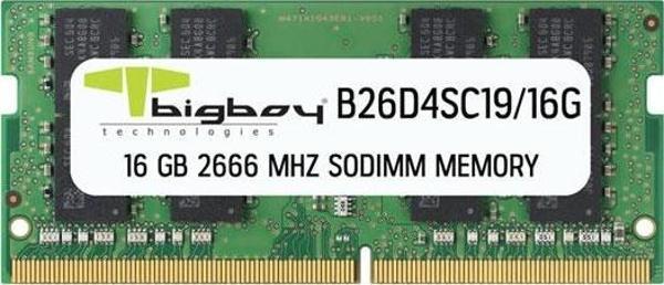 Bigboy 16GB DDR4 2666MHz CL19 Notebook Rami - Image 1