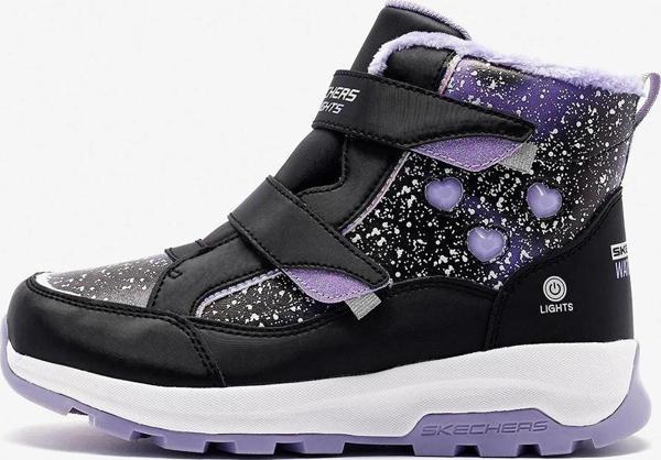 Kız Çocuk Bot 303439L BKLV Skechers STORM BLAZER Black Knit/Lavender Trim - Image 1