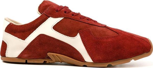 Kadın Sneaker ( Günlük) RC-25Y-187-MIU1005 John May Bordo Süet-Bej Cilt - Image 1