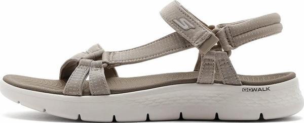 Kadın Sandalet 141451 TPE Skechers GO WALK FLEX SANDAL Beige - Image 1