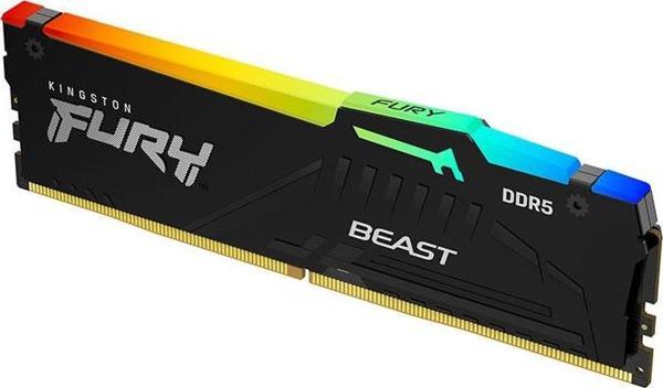Kingston FURY Beast RGB 16GB DDR5 5200MHz CL40 Performans Rami - Image 1