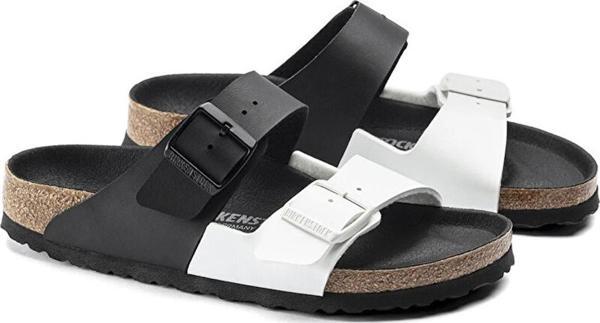 Kadın Terlik 1019703 Birkenstock ARIZONA SPLIT BF BLACK WHITE - Image 1