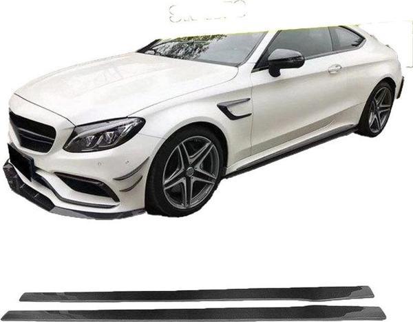 W205 C Serisi Sedan Amg - C63 Style - Marşpiyel Altı Lip (Plastik) (Boyasız) - Image 1