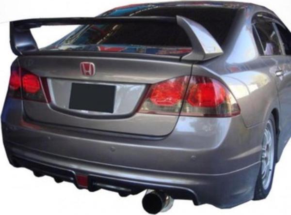 Honda Civic Fd6 Sağdan Çift Çıkış Mugen RR Arka Ek (Plastik)(Boyasız) - Image 1