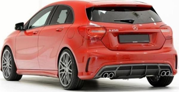 W176 A45 Brabus Difüzör (Plastik)(Boyasız) - Image 1