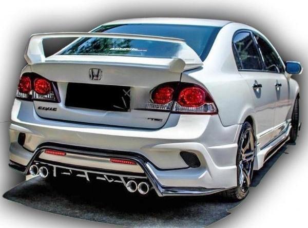 Honda Civic Fd6 - Type-r X Style - Arka Tampon (Plastik) (Boyasız) - Image 1