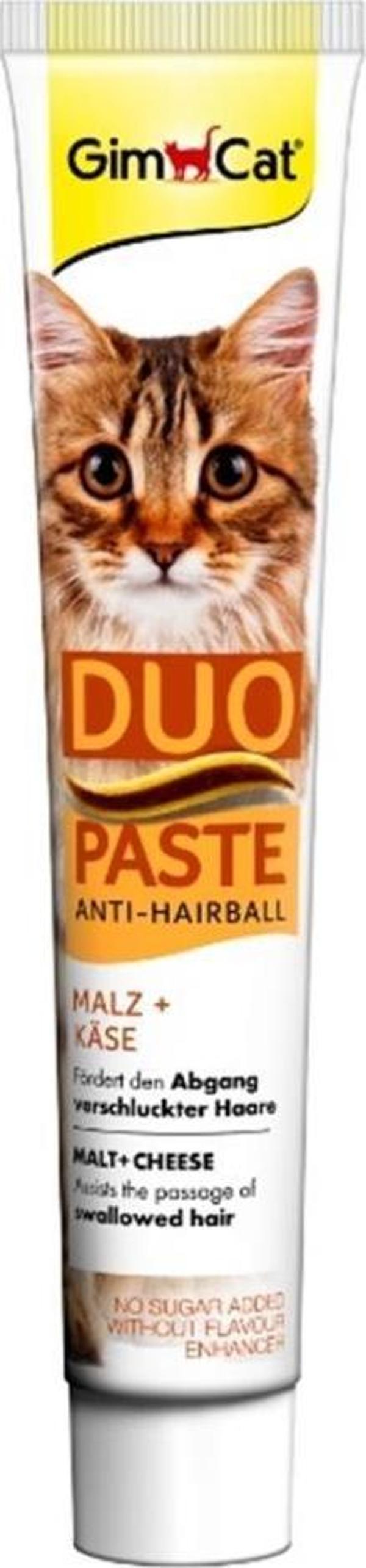 Gimcat Anti Hairball Duo Paste Malt Cheese 50 gr - Image 1