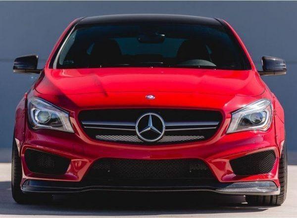 W117 Cla Serisi Amg - Cla45 Style - Ön Tampon Ek (Plastik) (Boyasız) - Image 1