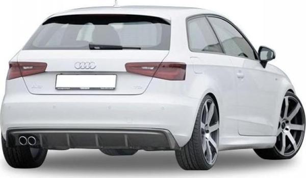 Audi A3 8V 2012 - 2016 Custom Arka Tampon Eki - Difüzör (Plastik)(Boyasız) - Image 1