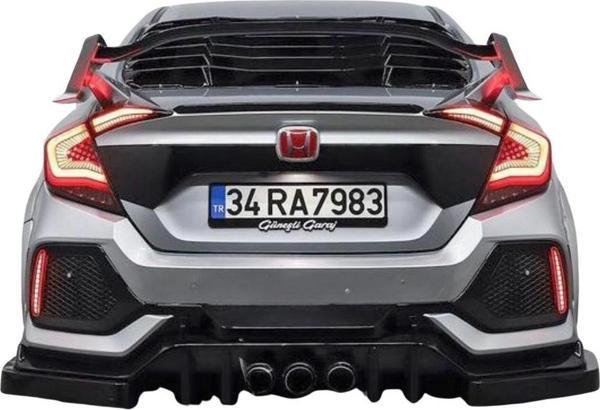 Honda Civic Fc5 6 Parça Arka Flap (Plastik)(Boyasız) - Image 1