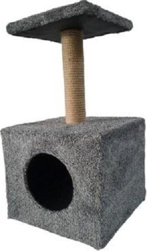 Has Ahşap Yuvalıklı Oturaklı Kedi Tırmalama - Image 1