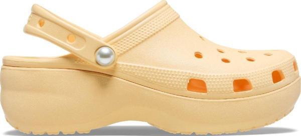 Classic Platform Pearl Clog Kadin Turuncu Sandalet 211231-78z - Image 1