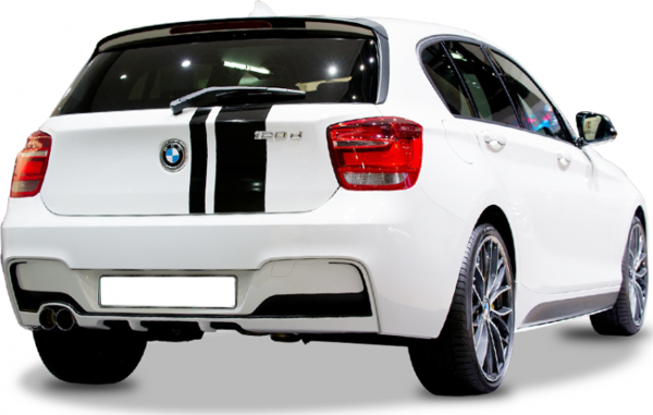Bmw 1 Serisi F20 2012 - 2015 M Performance Arka Tampon Eki - Difüzör (Plastik)(Boyasız) - Image 1