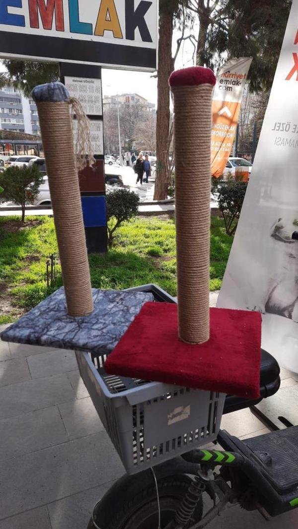 Kaya Tekli Kedi Tırmalama Tahtası 60 cm - Image 1