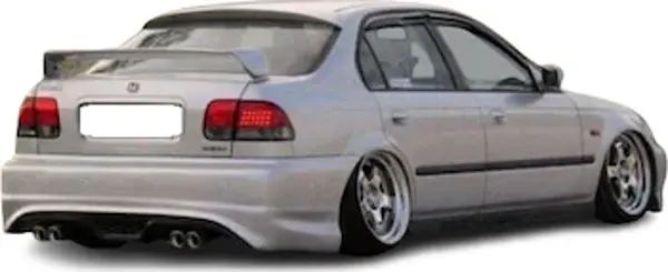 Honda Civic 96-01 İes Makyajlı-Makyajsız Kasa Custom Arka Ek (Plastik)(Boyasız) - Image 1