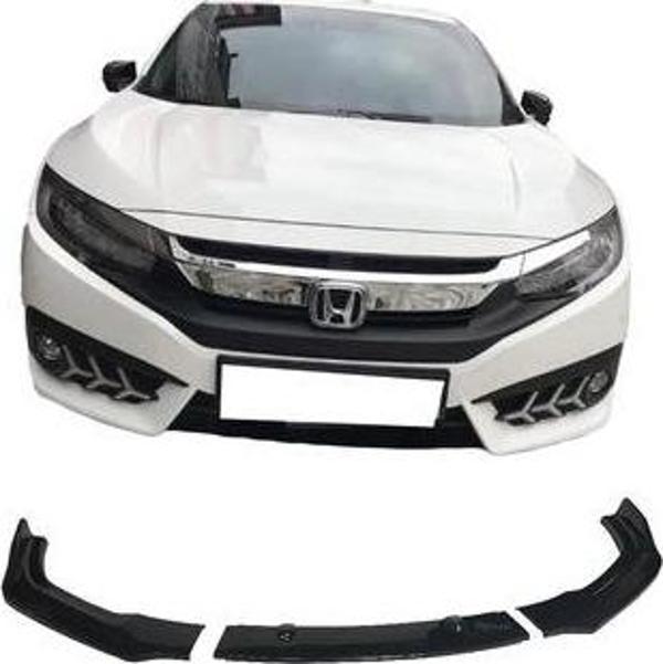 Honda Civic Fc5 Ön Lip (3 Parça) (Plastik)(Boyasız) - Image 1