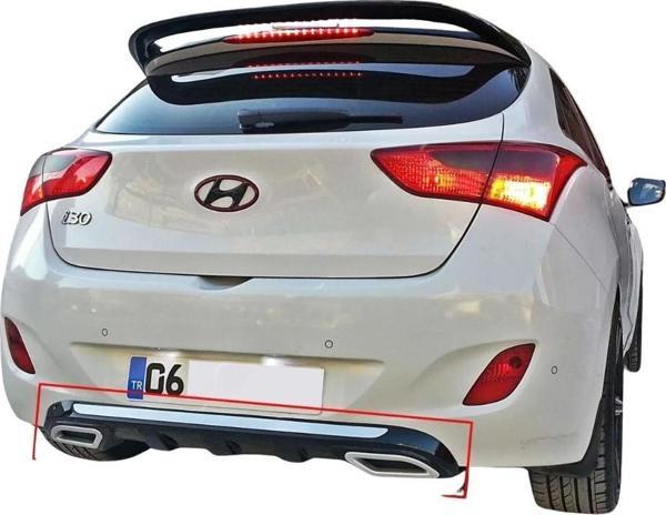 Hyundai i30 Egzoz Görünümlü Difüzör (Plastik)(Boyasız) - Image 1